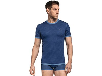 SCHÖFFEL Herren Underwear Shirt Merino Sport Shirt 1/2 Arm M Blau