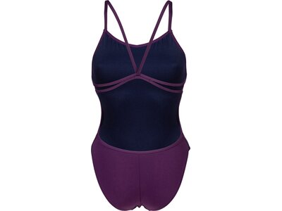 ARENA Damen Schwimmanzug WOMEN'S SWIMSUIT LACE BACK SOLID Lila