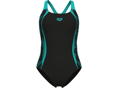 ARENA Damen Schwimmanzug WOMEN'S SWIM PRO BACK GRAPHIC Schwarz