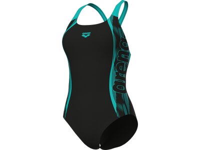 ARENA Damen Schwimmanzug WOMEN'S SWIM PRO BACK GRAPHIC Schwarz