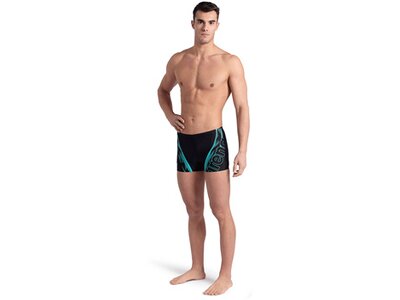 ARENA Badehose MEN'S SWIM SHORT GRAPHIC Schwarz