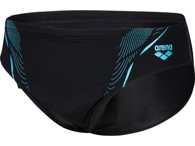 ARENA Badehose MEN'S SWIM BRIEFS GRAPHIC Schwarz