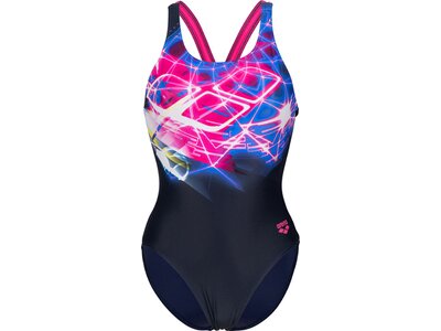 ARENA Damen Schwimmanzug WOMEN'S SWIMSUIT V BACK PLACEM Bunt