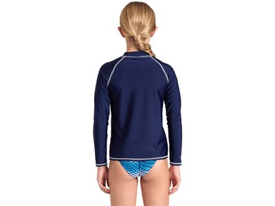 ARENA Kinder Shirt UNISEX JR RASH VEST L/S GRAPH Blau