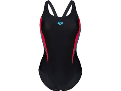 ARENA Damen Schwimmanzug W THREEFOLD V BACK ONE PIECE R Schwarz