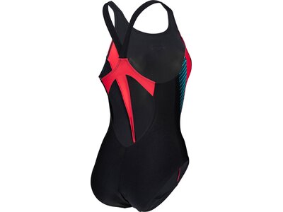 ARENA Damen Schwimmanzug W THREEFOLD V BACK ONE PIECE R Schwarz