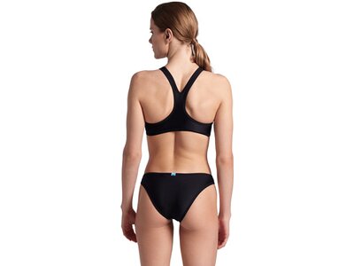 ARENA Damen Badeanzug WOMEN'S LOGO BRASSIERE BIKINI RACER BACK Schwarz