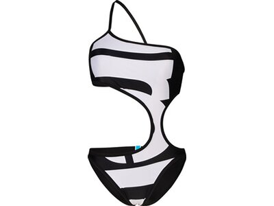 ARENA Damen Badeanzug WOMEN'S LOGO ONE PIECE SINGLE SHOULDER Schwarz