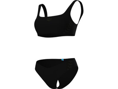 ARENA Damen Badeanzug WOMEN'S TEAM STRIPE BIKINI BRALETTE Schwarz