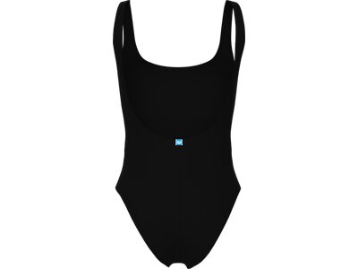 ARENA Damen Badeanzug WOMEN'S TEAM STRIPE SWIMSUIT U BACK Schwarz