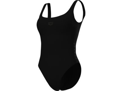ARENA Damen Badeanzug WOMEN'S TEAM STRIPE SWIMSUIT U BACK Schwarz
