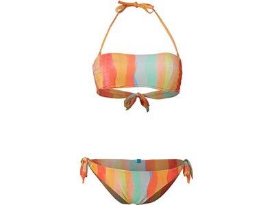 ARENA Damen Badeanzug WOMEN'S WATER PRINT BIKINI BANDEAU Bunt