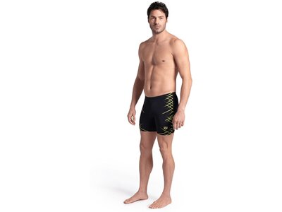 ARENA Herren Tight MEN'S STRAIGHT LINES SWIM MID JAMMER Schwarz
