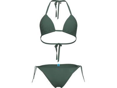 ARENA Damen Badeanzug WOMEN'S TEAM STRIPE STRING BIKINI TRIANGLE Grün