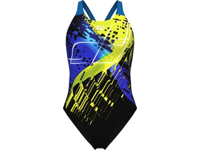 ARENA Damen Schwimmanzug WOMEN'S FUNNY SPOT SWIMSUIT V BACK LB Bunt