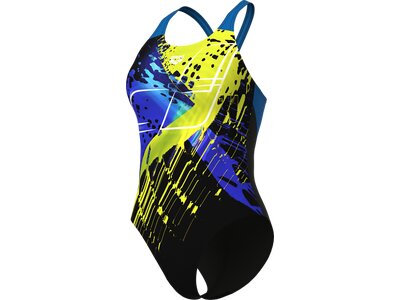 ARENA Damen Schwimmanzug WOMEN'S FUNNY SPOT SWIMSUIT V BACK LB Bunt