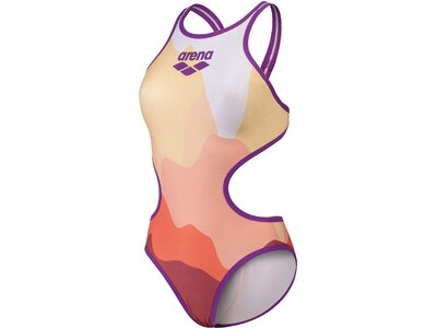 ARENA Damen Schwimmanzug WOMEN'S ONE MORNING LIGHT SWIMSUIT TECH BACK Bunt
