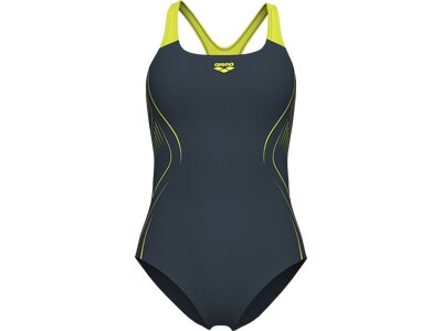 ARENA Damen Schwimmanzug WOMEN'S REFLECTING SWIMSUIT SWIM PRO BACK Grau