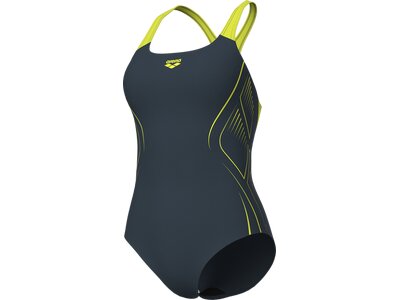 ARENA Damen Schwimmanzug WOMEN'S REFLECTING SWIMSUIT SWIM PRO BACK Grau