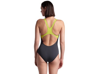 ARENA Damen Schwimmanzug WOMEN'S REFLECTING SWIMSUIT SWIM PRO BACK Grau
