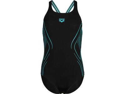 ARENA Kinder Schwimmanzug GIRL'S REFLECTING SWIMSUIT SWIM PRO BACK Schwarz