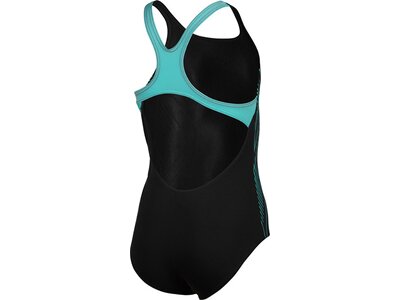ARENA Kinder Schwimmanzug GIRL'S REFLECTING SWIMSUIT SWIM PRO BACK Schwarz