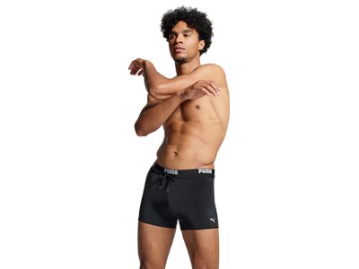 PUMA Badehose SWIM MEN LOGO SWIM TRUNK 1P Schwarz