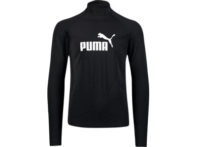 PUMA Herren Shirt SWIM MEN LONG SLEEVE RASH GUAR Schwarz