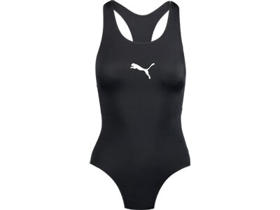 PUMA Damen Badeanzug SWIM WOMEN RACERBACK SWIMSUIT Schwarz