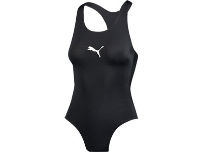 PUMA Damen Badeanzug SWIM WOMEN RACERBACK SWIMSUIT Schwarz