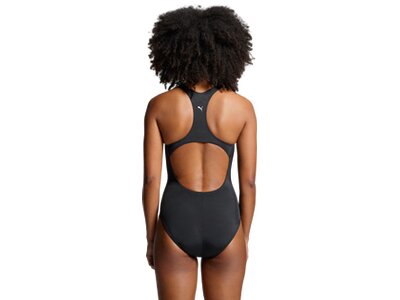 PUMA Damen Badeanzug SWIM WOMEN RACERBACK SWIMSUIT Schwarz