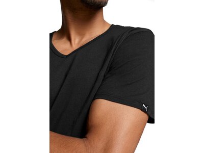 PUMA Basic Herren V-Ausschnitt T-Shirt 2er-Pack Schwarz