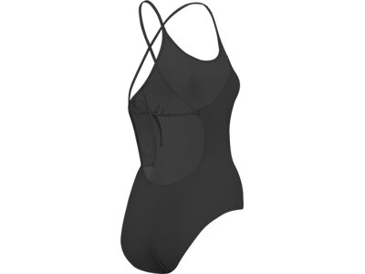 PUMA Damen Badeanzug SWIM WOMEN V-NECK CROSSBACK SW Schwarz