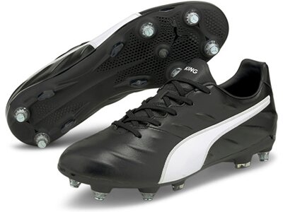 PUMA Herren Fussball-Rasenschuhe KING Pro 21 MxSG Schwarz