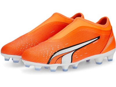 PUMA Kinder Fussball-Rasenschuhe ULTRA MATCH LL FG/AG Jr Orange