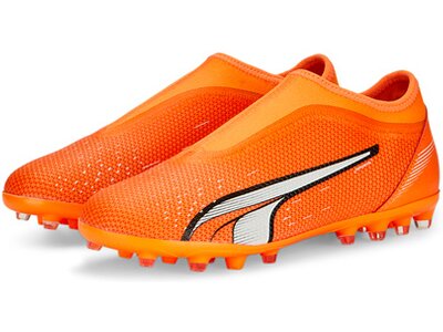 PUMA Kinder Fussball-Rasenschuhe ULTRA MATCH LL MG Jr Orange