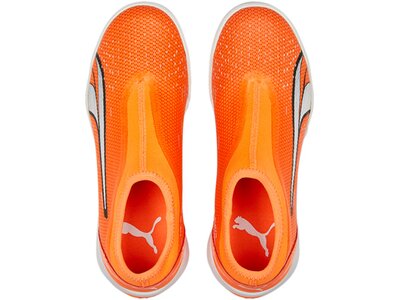 PUMA Kinder Fussball-Hartplatzschuhe ULTRA MATCH LL TT + Mid Jr Orange