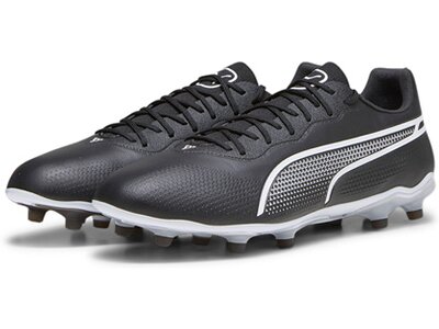 PUMA Herren Fussball-Rasenschuhe KING PRO FG/AG Schwarz