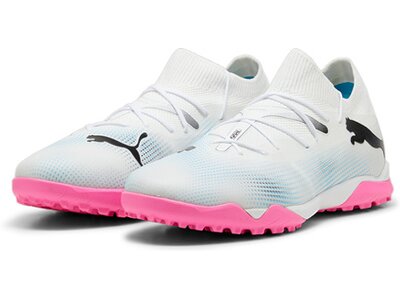 PUMA Herren Fussball-Hartplatzschuhe FUTURE 7 MATCH TT Silber