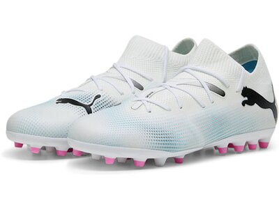 PUMA Kinder Fussball-Rasenschuhe FUTURE 7 MATCH MG Jr Grau