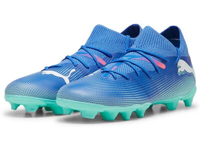 PUMA Kinder Fussball-Rasenschuhe FUTURE 7 MATCH FG/AG Jr Blau