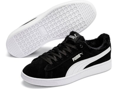 PUMA Damen Sneaker Puma Vikky v2 Fur Schwarz