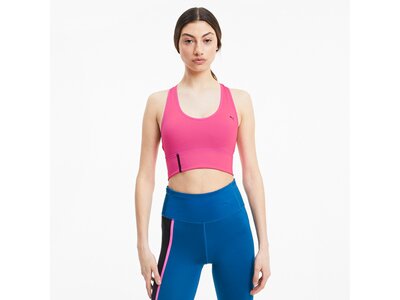 PUMA Damen Mid Impact Long Line Bra Pink