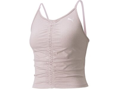 PUMA Damen Top STUDIO FOUNDATION RUCHED T Rot