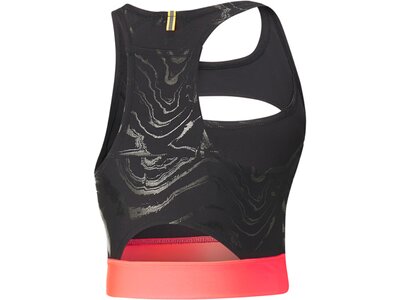 PUMA Damen Shirt RUN ULTRAFORM AOP CROP TAN Schwarz