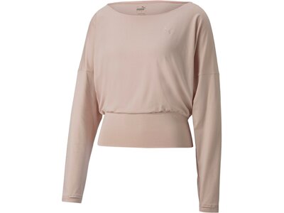 PUMA Damen Hemd STUDIO YOGINI LITE LONG SL Pink