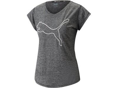 PUMA Damen Shirt Train Favorite Heather Cat Schwarz