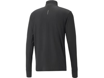 PUMA Herren T-Shirt RUN FAVORITE 1/4 ZIP M Grau