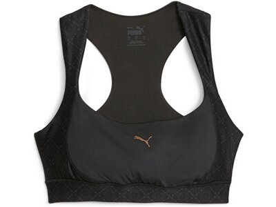 PUMA Damen Top LOGO LOVE MID IMPACT BRA Schwarz