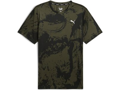 PUMA Herren Shirt Train All Day AOP Tee Grün